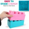 imageLiberty Imports 24 PCS Giant Building Blocks Starter Set for Toddlers Plastic Large Building Blocks for Kids Creative Play Big Stacking Bricks for Children Kids Primary ColorsPastel Colors