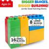 imageLiberty Imports 24 PCS Giant Building Blocks Starter Set for Toddlers Plastic Large Building Blocks for Kids Creative Play Big Stacking Bricks for Children Kids Primary ColorsPrimary Colors