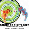 imageLiberty Imports Foam Axe Throwing Game  Indoor Outdoor Toy Lumberjack Hatchet Toss Ax Game with 4 Foam Axes One 22 Easy Fold Target for Kids and Adults