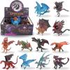 imageLiberty Imports 12 Pack Mythical Dragon Action Toy Figures Realistic Animal Collection Play Set Small Dragon Theme Party Favors ampamp Cake Toppers Toy for Kids
