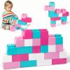 imageLiberty Imports 24 PCS Giant Building Blocks Starter Set for Toddlers Plastic Large Building Blocks for Kids Creative Play Big Stacking Bricks for Children Kids Primary ColorsPastel Colors