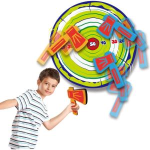 imageLiberty Imports Foam Axe Throwing Game  Indoor Outdoor Toy Lumberjack Hatchet Toss Ax Game with 4 Foam Axes One 22 Easy Fold Target for Kids and Adults