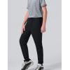 image3 Pack Boys Lightweight Jogger Pants Youth Athletic Sweatpants Kids Toddlers Clothes ApparelBlack
