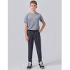 image3 Pack Boys Lightweight Jogger Pants Youth Athletic Sweatpants Kids Toddlers Clothes ApparelBlackCharcoalGray