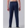 image3 Pack Boys Lightweight Jogger Pants Youth Athletic Sweatpants Kids Toddlers Clothes ApparelNavy