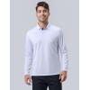 image3 Pack Dry Fit Long Sleeve Polo Shirts for Men Athletic Collared Golf TShirts Performance TopsSet 1