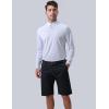 image3 Pack Dry Fit Long Sleeve Polo Shirts for Men Athletic Collared Golf TShirts Performance TopsSet 1