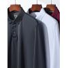 image3 Pack Dry Fit Long Sleeve Polo Shirts for Men Athletic Collared Golf TShirts Performance TopsSet 1