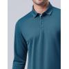 image3 Pack Dry Fit Long Sleeve Polo Shirts for Men Athletic Collared Golf TShirts Performance TopsSet 2