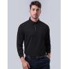 image3 Pack Dry Fit Long Sleeve Polo Shirts for Men Athletic Collared Golf TShirts Performance TopsSet 2