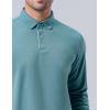 image3 Pack Dry Fit Long Sleeve Polo Shirts for Men Athletic Collared Golf TShirts Performance TopsSet 3