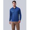 image3 Pack Dry Fit Long Sleeve Polo Shirts for Men Athletic Collared Golf TShirts Performance TopsSet 6