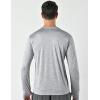 image3 Pack Mens Dry Fit Long Sleeve T Shirts Lightweight Athletic Performance Tops with Thumb Holes HikingHeather Light GrayBlueMaroon