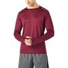 image3 Pack Mens Dry Fit Long Sleeve T Shirts Lightweight Athletic Performance Tops with Thumb Holes HikingHeather Light GrayBlueMaroon