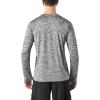 image3 Pack Mens Dry Fit Long Sleeve T Shirts Lightweight Athletic Performance Tops with Thumb Holes HikingHeather NavyBlackDark Grey