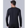 image3 Pack Mens Dry Fit Long Sleeve T Shirts Lightweight Athletic Performance Tops with Thumb Holes HikingOliveBlackSteel Blue