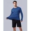 image3 Pack Mens Dry Fit Long Sleeve T Shirts Lightweight Athletic Performance Tops with Thumb Holes HikingOliveBlackSteel Blue