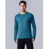 image3 Pack Mens Dry Fit Long Sleeve T Shirts Lightweight Athletic Performance Tops with Thumb Holes HikingTealMaroonCharcoal
