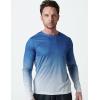 image3 Pack Mens Dry Fit Long Sleeve T Shirts Lightweight Athletic Performance Tops with Thumb Holes HikingWhiteBlackGradient Blue