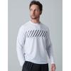 image3 Pack Mens Dry Fit Long Sleeve T Shirts Lightweight Athletic Performance Tops with Thumb Holes HikingWhiteBlackGradient Blue