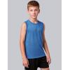 image5 Pack Boys Athletic Tank Tops Dry Fit Sleeveless Shirts Youth Kids Performance Workout ClothesEarth Tones