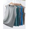 image5 Pack Boys Athletic Tank Tops Dry Fit Sleeveless Shirts Youth Kids Performance Workout ClothesEarth Tones