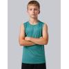 image5 Pack Boys Athletic Tank Tops Dry Fit Sleeveless Shirts Youth Kids Performance Workout ClothesEarth Tones