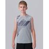 image5 Pack Boys Athletic Tank Tops Dry Fit Sleeveless Shirts Youth Kids Performance Workout ClothesGrayBlackWhiteTeal BlueGradient Red