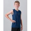 image5 Pack Boys Athletic Tank Tops Dry Fit Sleeveless Shirts Youth Kids Performance Workout ClothesGrayBlackWhiteTeal BlueGradient Red
