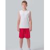 image5 Pack Boys Athletic Tank Tops Dry Fit Sleeveless Shirts Youth Kids Performance Workout ClothesRedBlueLimeBlackWhite