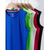 image5 Pack Boys Athletic Tank Tops Dry Fit Sleeveless Shirts Youth Kids Performance Workout ClothesRedBlueLimeBlackWhite