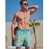 image2 Pack Mens 7quot Swim Trunks with Compression Liner Quick Dry Stretch Swimming Shorts Bathing Suits SwimwearTropical Prints
