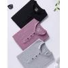 image3Pack Mens Casual Henley Shirts  Comfort Soft Stretch Tees Relaxed Fit 3Button Summer TShirtsBlackBurgundyLight Gray