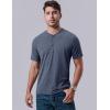 image3Pack Mens Casual Henley Shirts  Comfort Soft Stretch Tees Relaxed Fit 3Button Summer TShirtsBlackKhakiNavy Blue