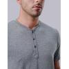 image3Pack Mens Casual Henley Shirts  Comfort Soft Stretch Tees Relaxed Fit 3Button Summer TShirtsGrayBlueOlive