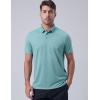 image3Pack Mens Golf Shirt Performance Sport Short Sleeve Moisture Wicking Dry Fit Golf Polo Active Shirts for MenKhakiMaroonLight Green
