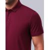 image3Pack Mens Golf Shirt Performance Sport Short Sleeve Moisture Wicking Dry Fit Golf Polo Active Shirts for MenKhakiMaroonLight Green