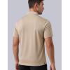 image3Pack Mens Golf Shirt Performance Sport Short Sleeve Moisture Wicking Dry Fit Golf Polo Active Shirts for MenKhakiMaroonLight Green