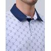 image3Pack Mens Golf Shirt Performance Sport Short Sleeve Moisture Wicking Dry Fit Golf Polo Active Shirts for MenPrinted NavyWhiteLavender