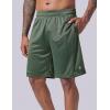 image5 Pack Mens Athletic Shorts 9quot Mesh Basketball Shorts Men Active Gym Shorts with PocketsGrayRedBlackNavySage Green