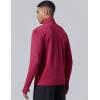 imageLiberty Imports 3Pack Mens QuarterZip Pullover Lightweight Long Sleeve Athletic Jackets Performance Workout Running ShirtsBlackBurgundyGlacier Blue