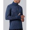 imageLiberty Imports 3Pack Mens QuarterZip Pullover Lightweight Long Sleeve Athletic Jackets Performance Workout Running ShirtsBlackGrayNavy