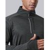 imageLiberty Imports 3Pack Mens QuarterZip Pullover Lightweight Long Sleeve Athletic Jackets Performance Workout Running ShirtsCharcoalRoyalMaroon