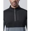 imageLiberty Imports 3Pack Mens QuarterZip Pullover Lightweight Long Sleeve Athletic Jackets Performance Workout Running ShirtsGrayKhakiBlue