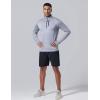 imageLiberty Imports 3Pack Mens QuarterZip Pullover Lightweight Long Sleeve Athletic Jackets Performance Workout Running ShirtsLight GrayBlueMaroon