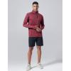 imageLiberty Imports 3Pack Mens QuarterZip Pullover Lightweight Long Sleeve Athletic Jackets Performance Workout Running ShirtsLight GrayBlueMaroon