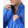 imageLiberty Imports 3Pack Mens QuarterZip Pullover Lightweight Long Sleeve Athletic Jackets Performance Workout Running ShirtsLight GrayBlueMaroon