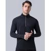 imageLiberty Imports 3Pack Mens QuarterZip Pullover Lightweight Long Sleeve Athletic Jackets Performance Workout Running ShirtsOliveBlackSteel Blue