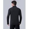 imageLiberty Imports 3Pack Mens QuarterZip Pullover Lightweight Long Sleeve Athletic Jackets Performance Workout Running ShirtsOliveBlackSteel Blue