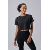 image5 Pack Womens Workout Crop Tops Athletic Short Sleeve Gym Shirts Crew Neck TeesPinkMintLavenderWhiteBlack